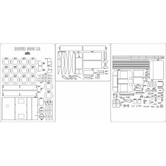 Robur LD 3000 - Laserové doplnky - kostra, detaily, diely kolies
