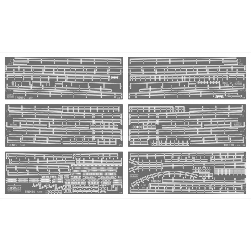 Křižník Trento - Leptané doplňky