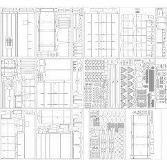 Lokomotiva SU 46 - Laserové doplňky - kostra, detaily