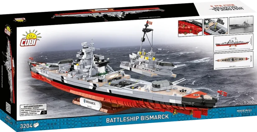Bitevní loď Bismarck WWII - Plastiková stavebnice COBI