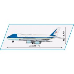 Boeing 747 - Air Force One - Plastová stavebnice COBI