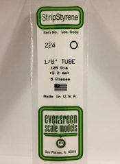 Round tube plastic profile, diameter 3,2mm, length 350mm