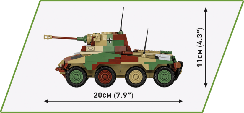Sd.Kfz. 234/2 PUMA - Plastová stavebnice COBI
