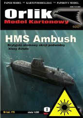 Jaderná ponorka třídy Astude - HMS AMBUSH - Laserové doplňky - kostra
