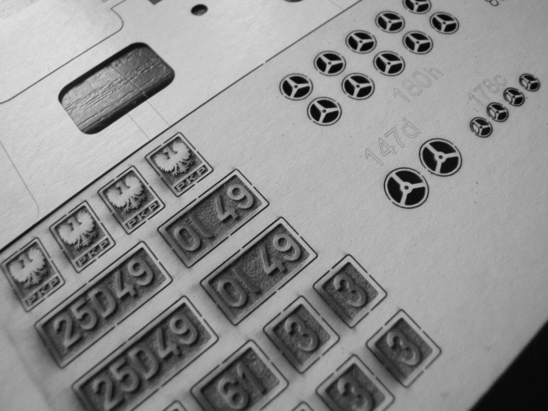 Parní lokomotiva Ol49 - Laserové doplňky - kostra, detaily, díly kol