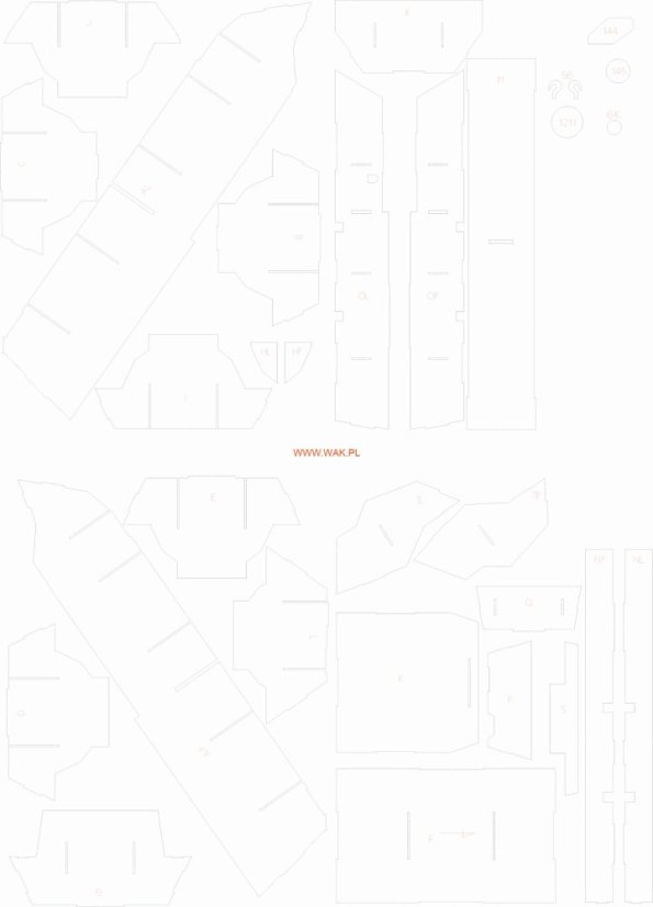 BTR-4E Bucephalus - Laserové doplňky - kostra, díly kol