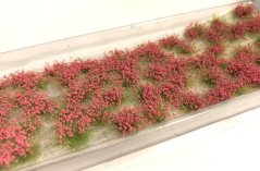 Kvetinové trsy - tmavo červené