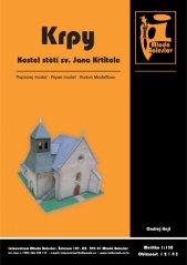 Church of the beheading of St. John the Baptist in Krpy - Paper model