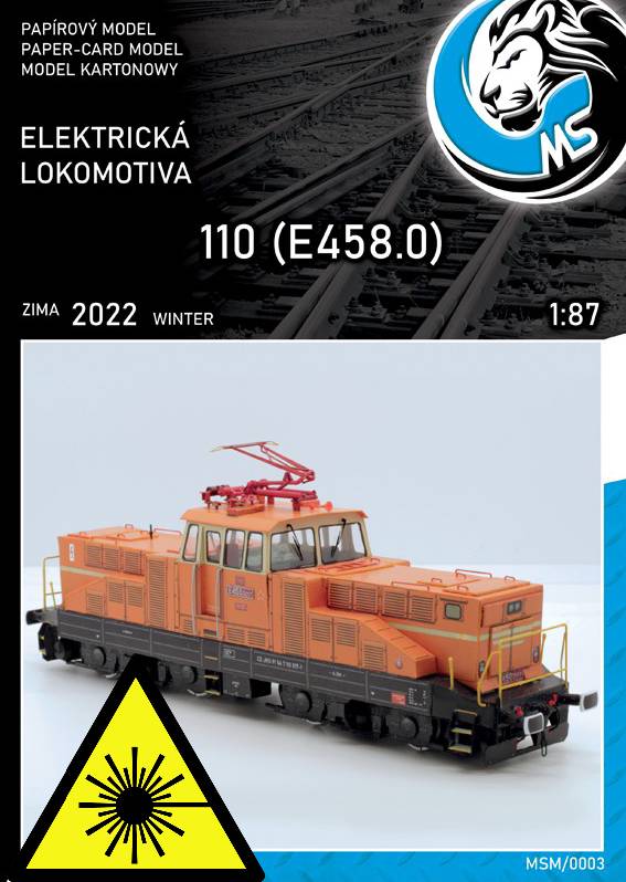 Elektrická lokomotiva řady 110 - Laserové doplňky