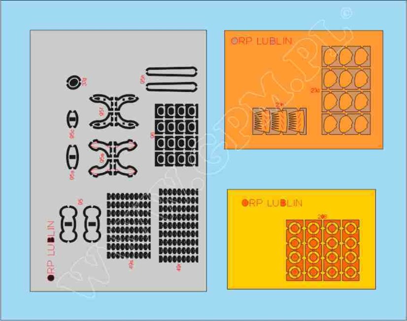 ORP LUBLIN proj. 767 - Laserové doplňky - detaily, zábradlí