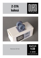 Wheel Parts for Zlín Z-37A Aircraft - Bumblebee (QUASImodels)