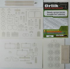 Ford T - Laserové doplňky - kostra, díly kol, dezény