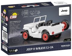 Jeep Willys CJ-2A - white - COBI plastic kit