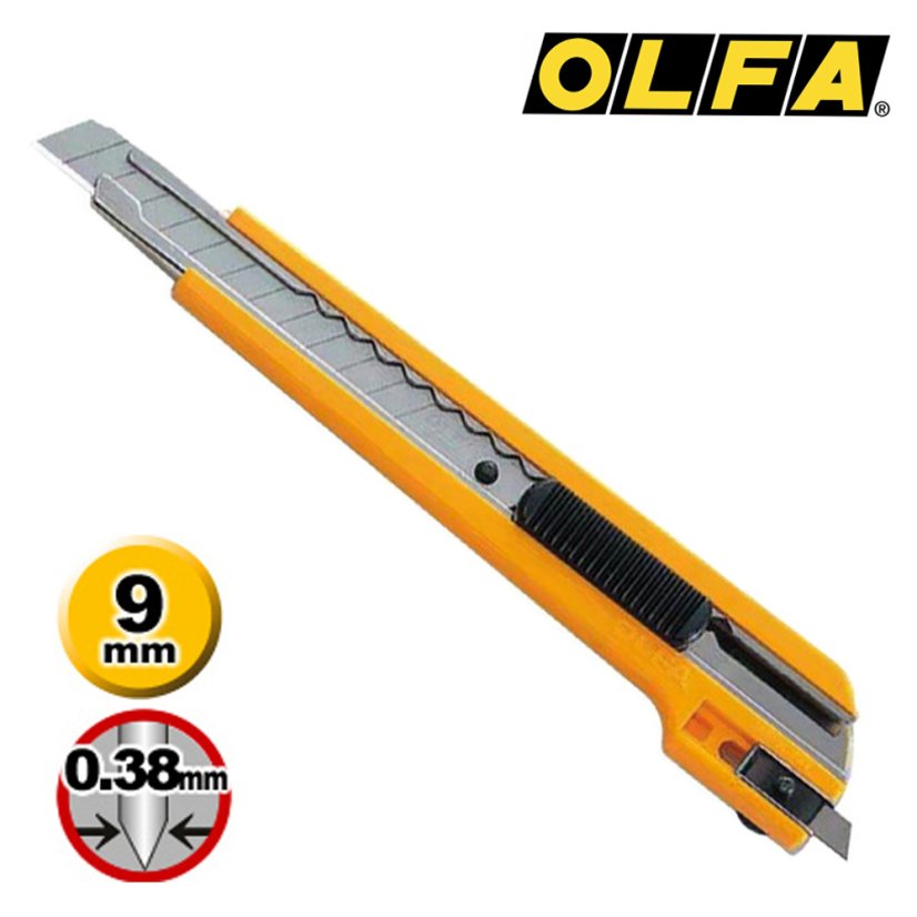 Dvoubřitý řezač s plastovou rukojetí OLFA A-3