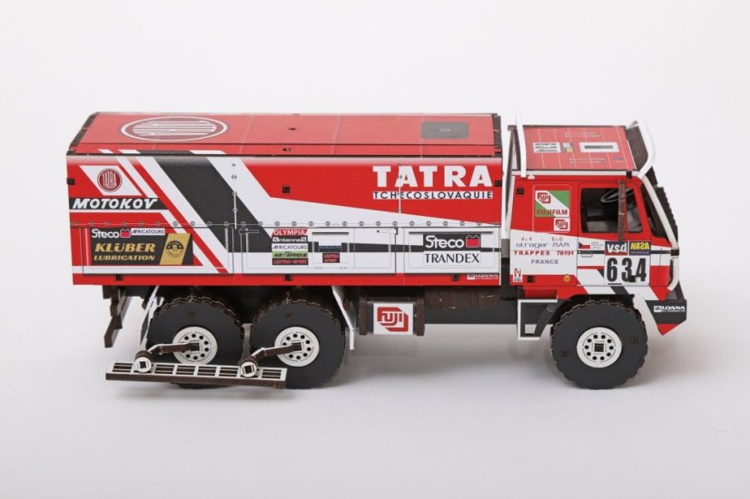 Tatra 815 6x6 Dakar 1986 - č.634 - Loprais, Stachura, Krpec - dřevěná stavebnice