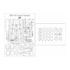 RWD-14b Czapla - Laser accessories - skeleton, details
