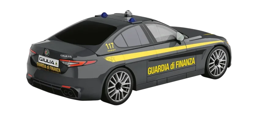 Alfa Romeo Giulia Quadrifoglio - Finanční policie - Plastová stavebnice COBI