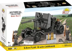 8,8 cm Flak 18 s lafetou WWII - Plastová stavebnica COBI