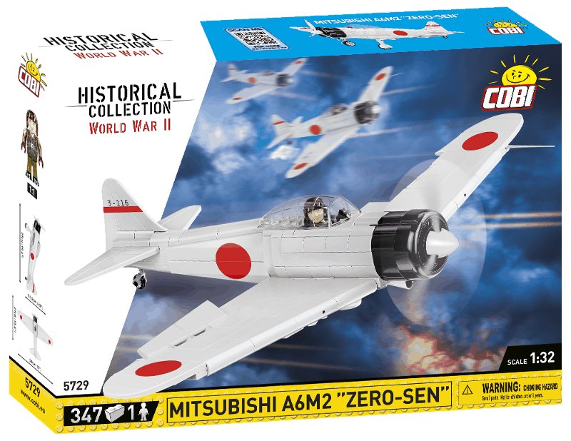 Mitsubishi A6M2 ZERO-SEN WWII - Plastová stavebnice COBI