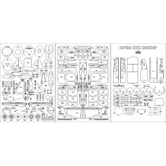 SB2C-4 Helldiver - Laserové doplnky - kostra, detaily
