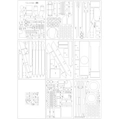 Tank T-14 Armata - Laser accessories - skeleton, details