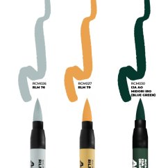 WWII AXIS AIRCRAFT SQUIGGLE CAMOUFLAGE COLORS – RC MARKERS SET