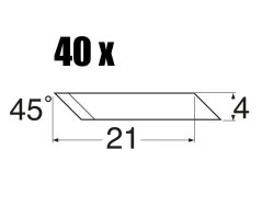 Spare blades for MS40 + MS41