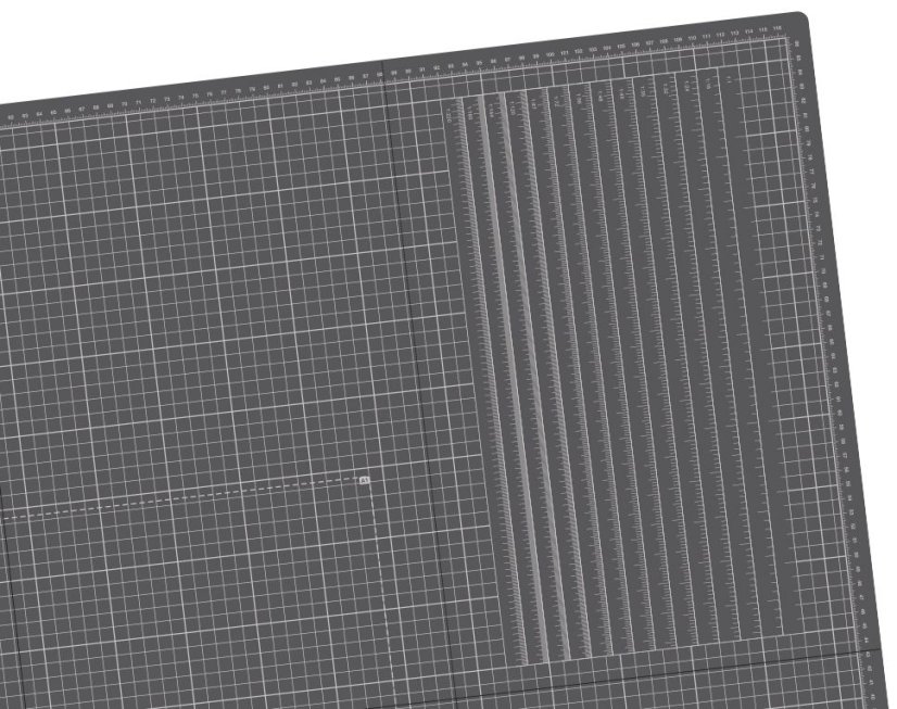 Řezací podložka - šedá A0, 1200 x 900, 2 mm - skládací