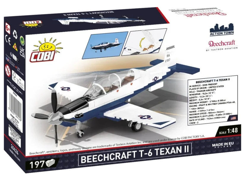 Beechcraft T-6 Texan II - Plastová stavebnice COBI