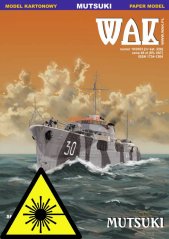 Torpédoborec Mutsuki - Laserové doplnky - kostra