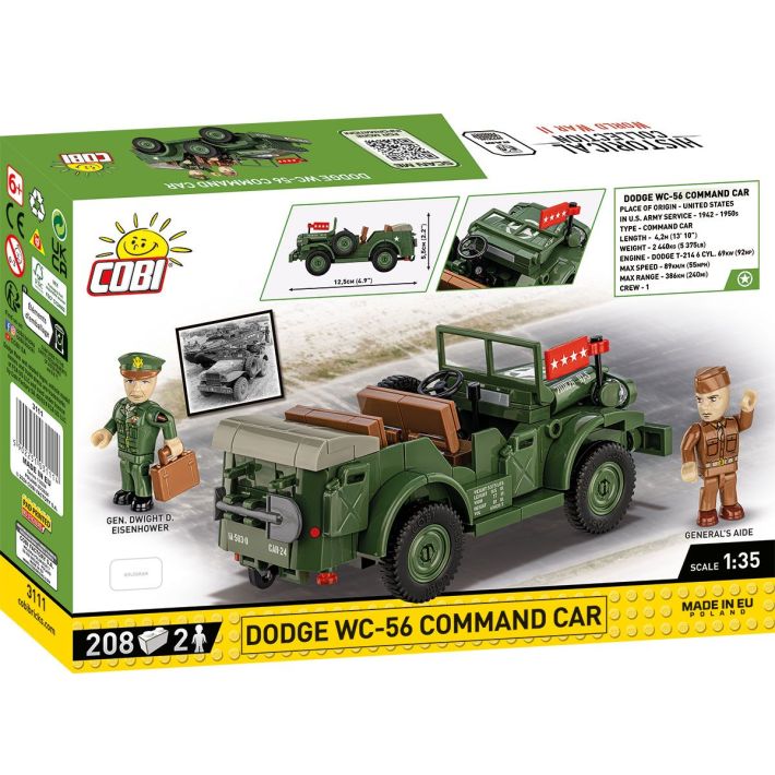 Velitelské vozidlo Dodge WC-56 WWII - Plastová stavebnica COBI