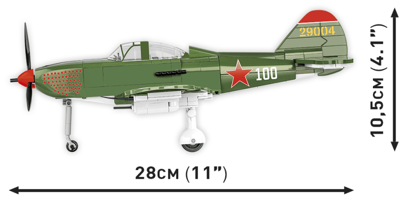 Bell P-39Q Airacobra WWII - Plastová stavebnice COBI