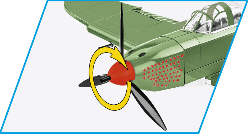 Bell P-39Q Airacobra WWII - Plastová stavebnice COBI