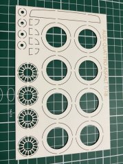 MV Model 04, 05, 06 - asphalt 1:18 - Laser accessories - wheel parts