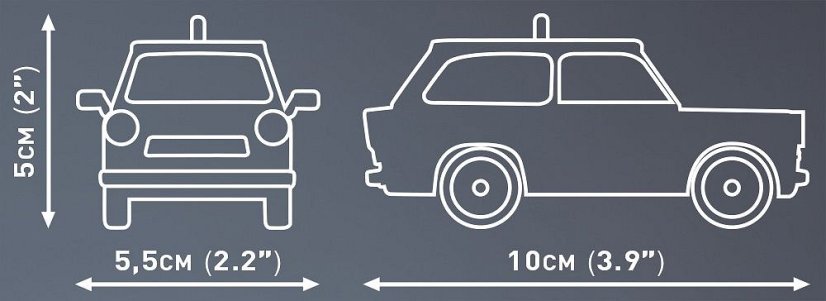 Trabant 601 - Hasiči - Plastová stavebnice COBI