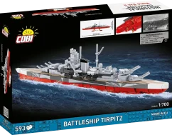 Bojová loď Tirpitz WWII – plastová stavebnica COBI