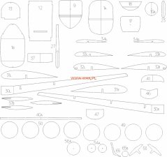 Morane-Saulnier 406C1 - Finlandia - Laserové doplňky - kostra