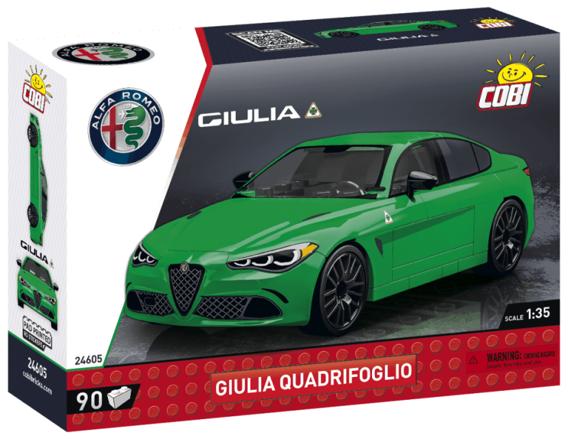 Alfa Romeo Giulia Quadrifoglio - green - COBI Plastic Kit