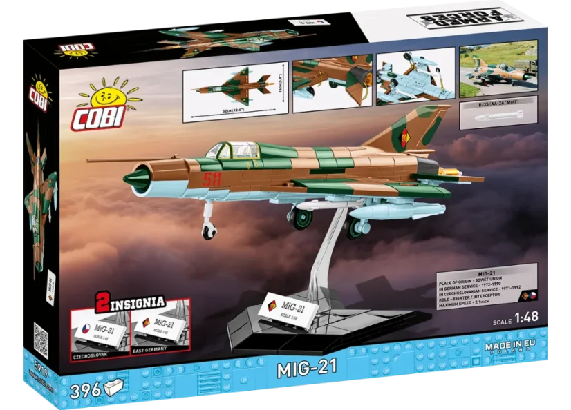 MIG-21 (ČSSR/NDR) – Plastová stavebnica COBI