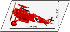 FOKKER Dr. I - Rudý Baron - Plastová stavebnice COBI