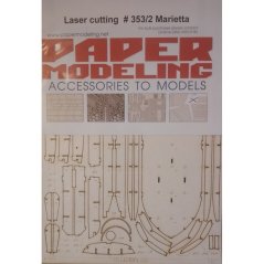 Říční pancéřová loď Marietta 1865 - Laserové doplňky - kostra