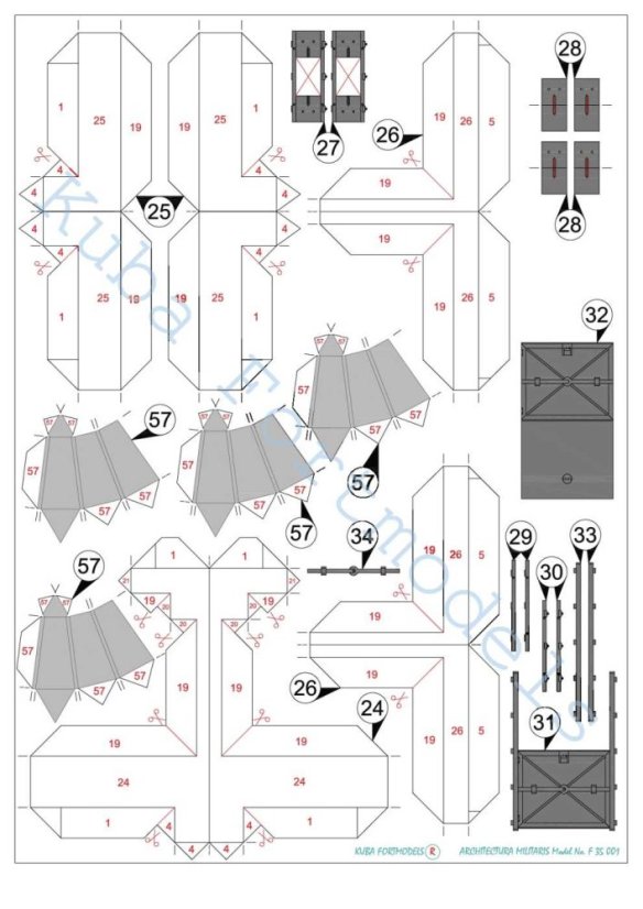 Československé lehké opevnění vzor 36 typ B - 1:35