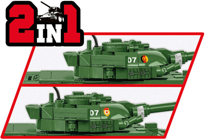 T-72 M1R (DDR/SSSR) - Plastová stavebnica COBI