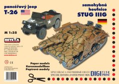 Jeep T-26 and howitzer Stug IIIG