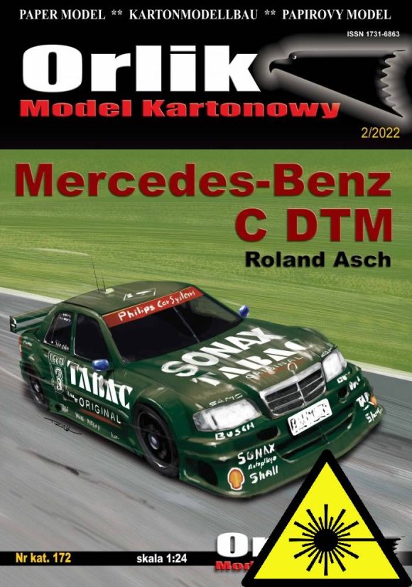 Mercedes-Benz C DTM - Laserové doplňky - kostra, díly kol