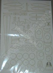 Junkers Ju-87 D-3 - Laserové doplňky - kostra