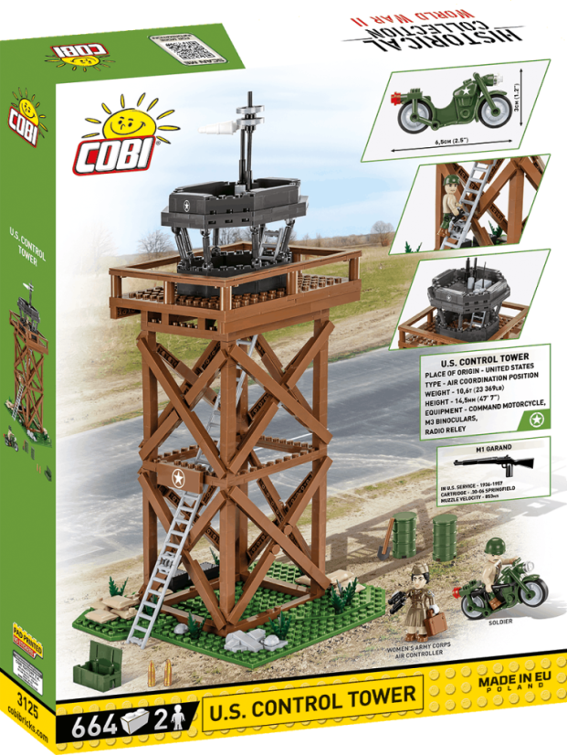 Americká letecká dohľadová veža - Plastová stavebnica COBI