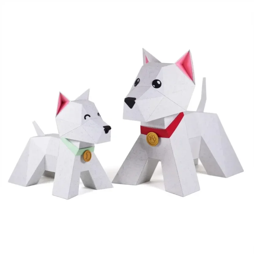 Westík - West highland white teriér - SADA - velký a malý