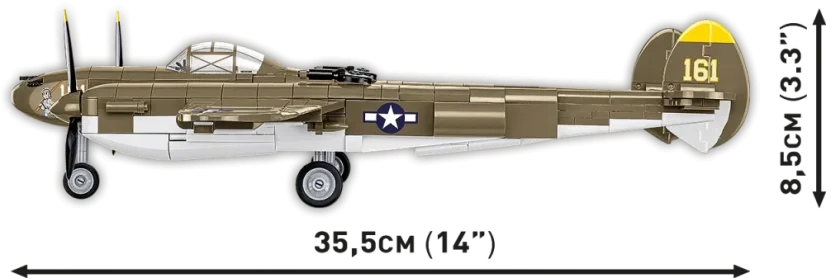 Lockheed P-38 Lightning (H) WWII - Plastová stavebnice COBI