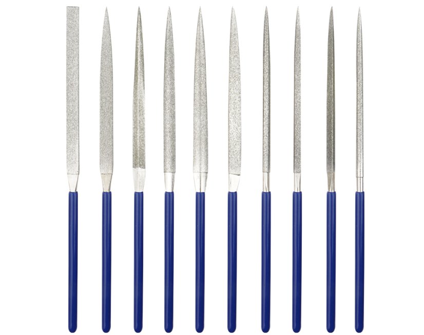 Sada diamantových jehlových pilníků 10ks